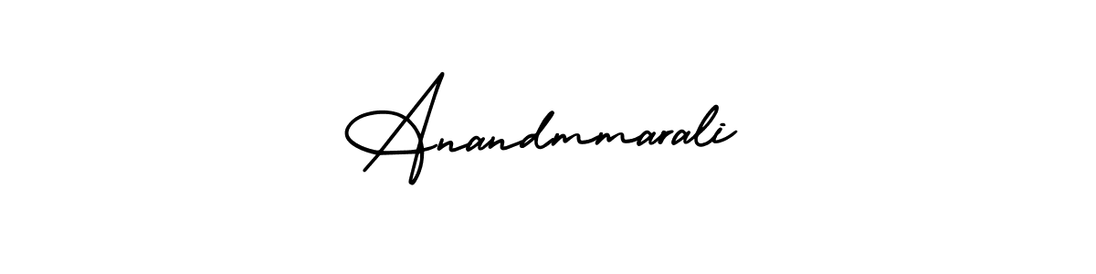 Design your own signature with our free online signature maker. With this signature software, you can create a handwritten (AmerikaSignatureDemo-Regular) signature for name Anandmmarali. Anandmmarali signature style 3 images and pictures png