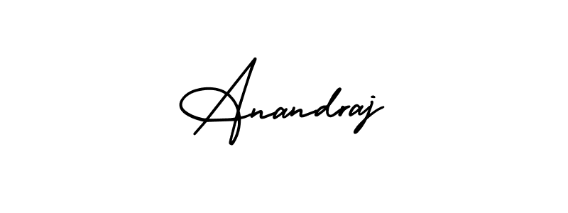 Similarly AmerikaSignatureDemo-Regular is the best handwritten signature design. Signature creator online .You can use it as an online autograph creator for name Anandraj. Anandraj signature style 3 images and pictures png