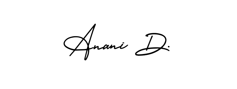 Check out images of Autograph of Anani D. name. Actor Anani D. Signature Style. AmerikaSignatureDemo-Regular is a professional sign style online. Anani D. signature style 3 images and pictures png