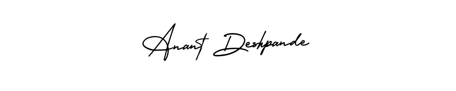 Use a signature maker to create a handwritten signature online. With this signature software, you can design (AmerikaSignatureDemo-Regular) your own signature for name Anant Deshpande. Anant Deshpande signature style 3 images and pictures png