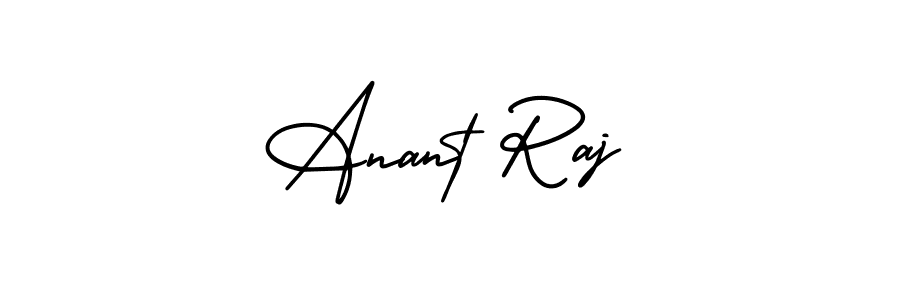 You should practise on your own different ways (AmerikaSignatureDemo-Regular) to write your name (Anant Raj) in signature. don't let someone else do it for you. Anant Raj signature style 3 images and pictures png