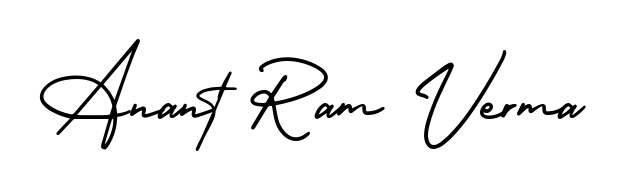 Generate high-definition signature styles for Anant Ram Verma. The AmerikaSignatureDemo-Regular typeface ensures crisp legibility and sophisticated design. Anant Ram Verma signature style 3 images and pictures png