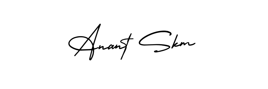 Check out images of Autograph of Anant Skm name. Actor Anant Skm Signature Style. AmerikaSignatureDemo-Regular is a professional sign style online. Anant Skm signature style 3 images and pictures png