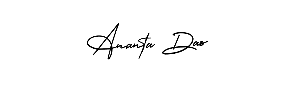 Ananta Das stylish signature style. Best Handwritten Sign (AmerikaSignatureDemo-Regular) for my name. Handwritten Signature Collection Ideas for my name Ananta Das. Ananta Das signature style 3 images and pictures png