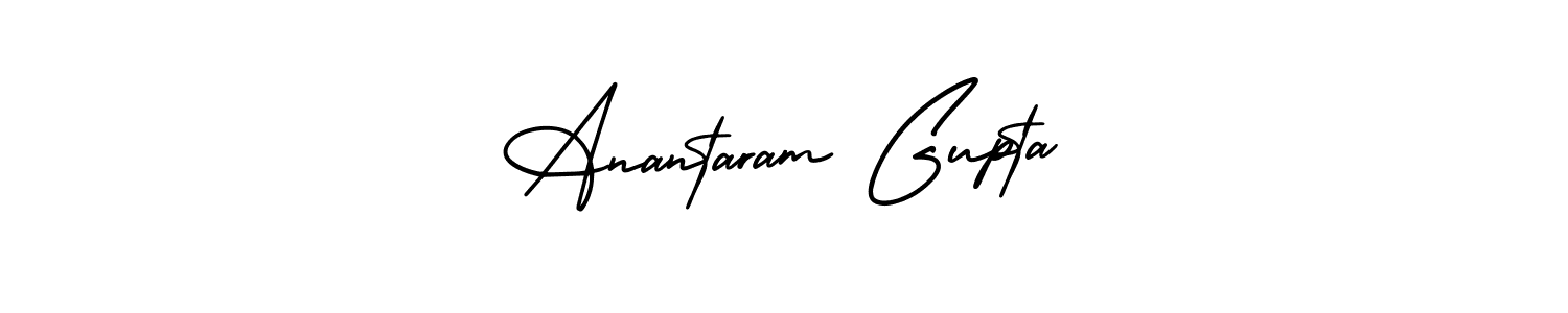 How to make Anantaram Gupta name signature. Use AmerikaSignatureDemo-Regular style for creating short signs online. This is the latest handwritten sign. Anantaram Gupta signature style 3 images and pictures png