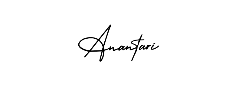 Make a beautiful signature design for name Anantari. With this signature (AmerikaSignatureDemo-Regular) style, you can create a handwritten signature for free. Anantari signature style 3 images and pictures png