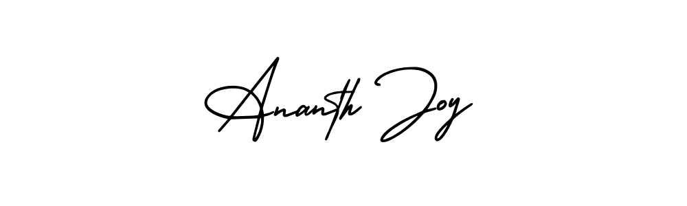 Also You can easily find your signature by using the search form. We will create Ananth Joy name handwritten signature images for you free of cost using AmerikaSignatureDemo-Regular sign style. Ananth Joy signature style 3 images and pictures png