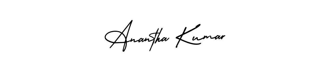 Make a beautiful signature design for name Anantha Kumar. Use this online signature maker to create a handwritten signature for free. Anantha Kumar signature style 3 images and pictures png