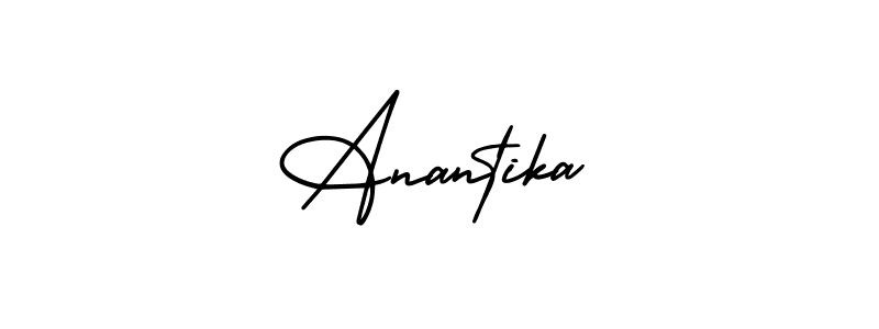 Also You can easily find your signature by using the search form. We will create Anantika name handwritten signature images for you free of cost using AmerikaSignatureDemo-Regular sign style. Anantika signature style 3 images and pictures png