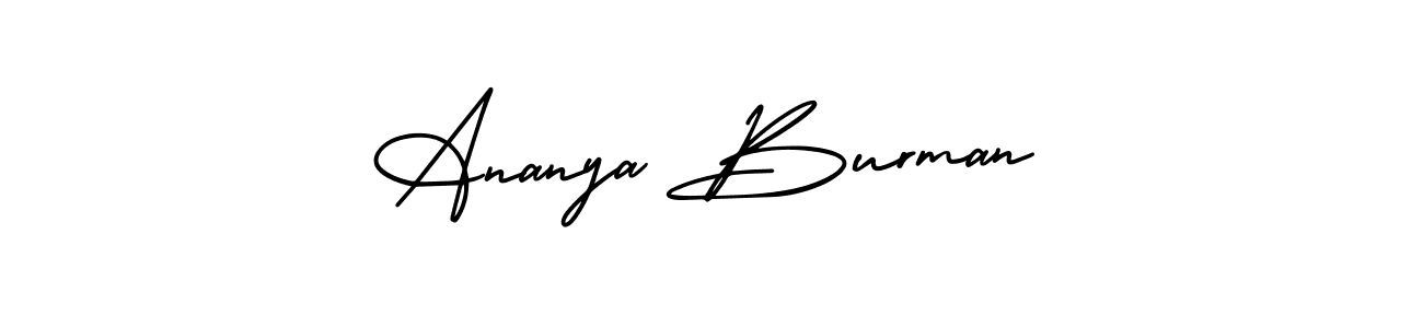 Also You can easily find your signature by using the search form. We will create Ananya Burman name handwritten signature images for you free of cost using AmerikaSignatureDemo-Regular sign style. Ananya Burman signature style 3 images and pictures png