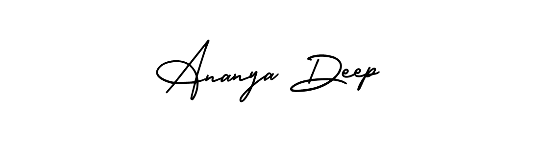 Make a beautiful signature design for name Ananya Deep. With this signature (AmerikaSignatureDemo-Regular) style, you can create a handwritten signature for free. Ananya Deep signature style 3 images and pictures png
