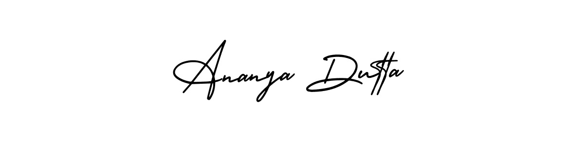 How to Draw Ananya Dutta signature style? AmerikaSignatureDemo-Regular is a latest design signature styles for name Ananya Dutta. Ananya Dutta signature style 3 images and pictures png