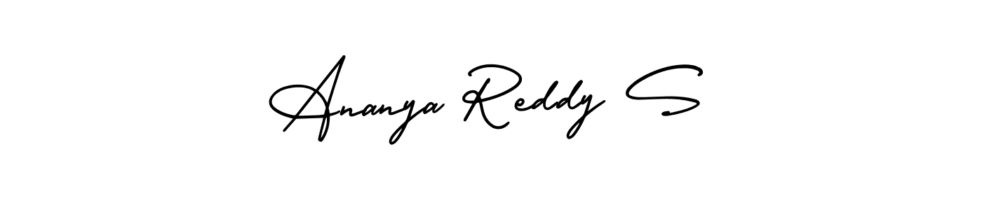 Create a beautiful signature design for name Ananya Reddy S. With this signature (AmerikaSignatureDemo-Regular) fonts, you can make a handwritten signature for free. Ananya Reddy S signature style 3 images and pictures png