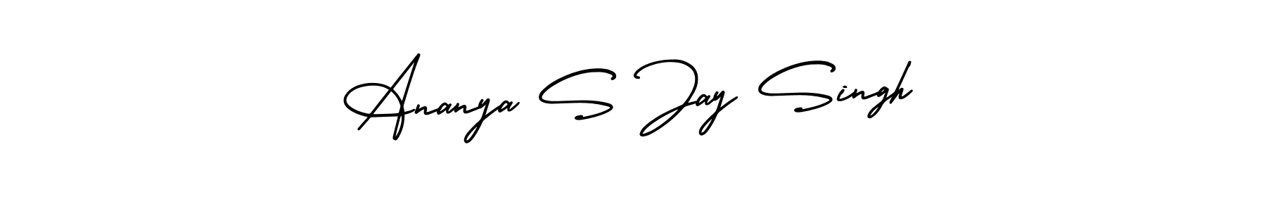 Create a beautiful signature design for name Ananya S Jay Singh. With this signature (AmerikaSignatureDemo-Regular) fonts, you can make a handwritten signature for free. Ananya S Jay Singh signature style 3 images and pictures png