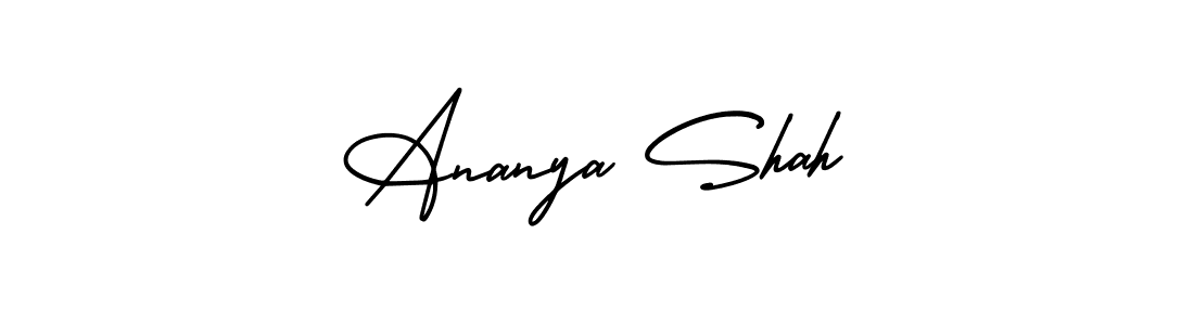 Ananya Shah stylish signature style. Best Handwritten Sign (AmerikaSignatureDemo-Regular) for my name. Handwritten Signature Collection Ideas for my name Ananya Shah. Ananya Shah signature style 3 images and pictures png