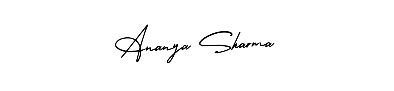 Design your own signature with our free online signature maker. With this signature software, you can create a handwritten (AmerikaSignatureDemo-Regular) signature for name Ananya Sharma. Ananya Sharma signature style 3 images and pictures png