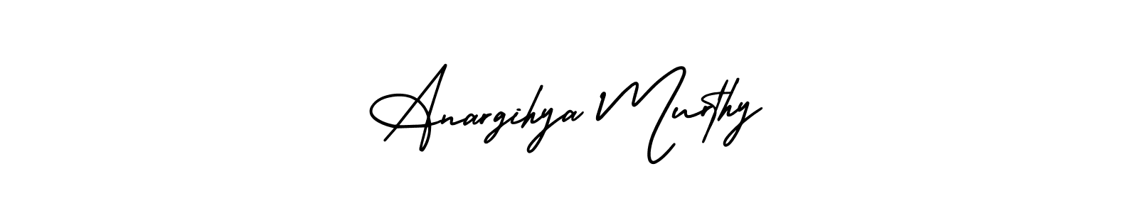 How to make Anargihya Murthy name signature. Use AmerikaSignatureDemo-Regular style for creating short signs online. This is the latest handwritten sign. Anargihya Murthy signature style 3 images and pictures png