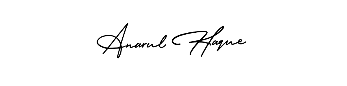 Create a beautiful signature design for name Anarul Haque. With this signature (AmerikaSignatureDemo-Regular) fonts, you can make a handwritten signature for free. Anarul Haque signature style 3 images and pictures png