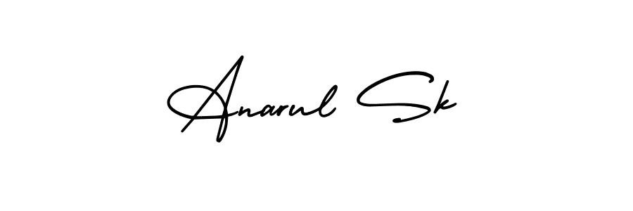 You can use this online signature creator to create a handwritten signature for the name Anarul Sk. This is the best online autograph maker. Anarul Sk signature style 3 images and pictures png