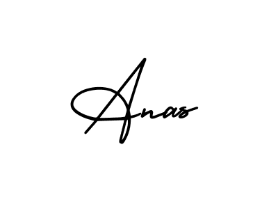 Use a signature maker to create a handwritten signature online. With this signature software, you can design (AmerikaSignatureDemo-Regular) your own signature for name Anas. Anas signature style 3 images and pictures png