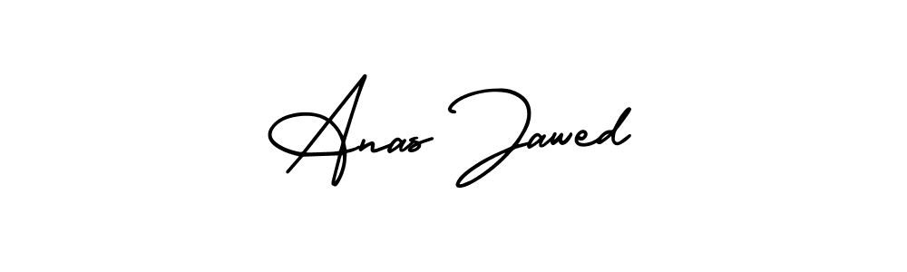 if you are searching for the best signature style for your name Anas Jawed. so please give up your signature search. here we have designed multiple signature styles  using AmerikaSignatureDemo-Regular. Anas Jawed signature style 3 images and pictures png