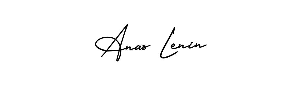 Best and Professional Signature Style for Anas Lenin. AmerikaSignatureDemo-Regular Best Signature Style Collection. Anas Lenin signature style 3 images and pictures png