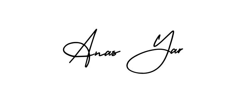 How to Draw Anas Yar signature style? AmerikaSignatureDemo-Regular is a latest design signature styles for name Anas Yar. Anas Yar signature style 3 images and pictures png