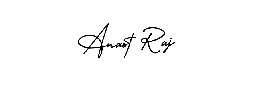 It looks lik you need a new signature style for name Anast Raj. Design unique handwritten (AmerikaSignatureDemo-Regular) signature with our free signature maker in just a few clicks. Anast Raj signature style 3 images and pictures png