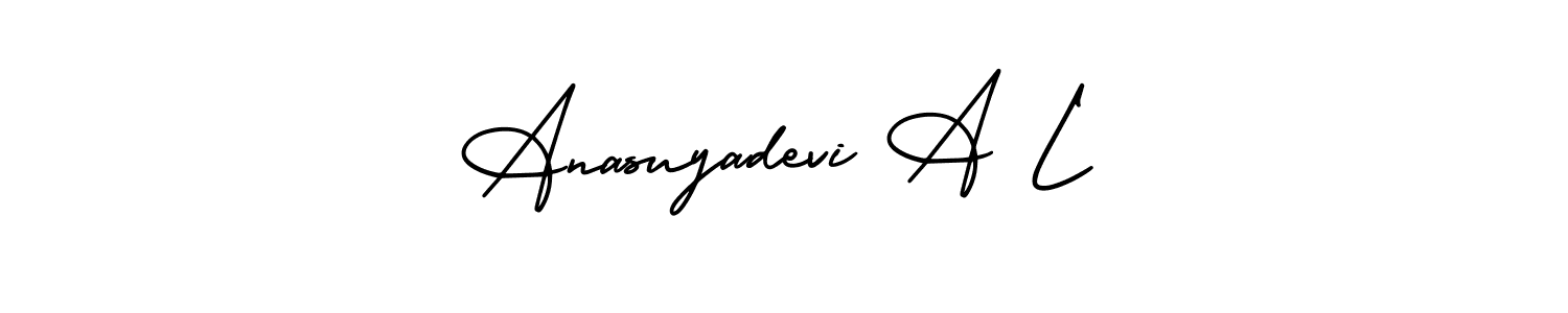 Design your own signature with our free online signature maker. With this signature software, you can create a handwritten (AmerikaSignatureDemo-Regular) signature for name Anasuyadevi A L. Anasuyadevi A L signature style 3 images and pictures png