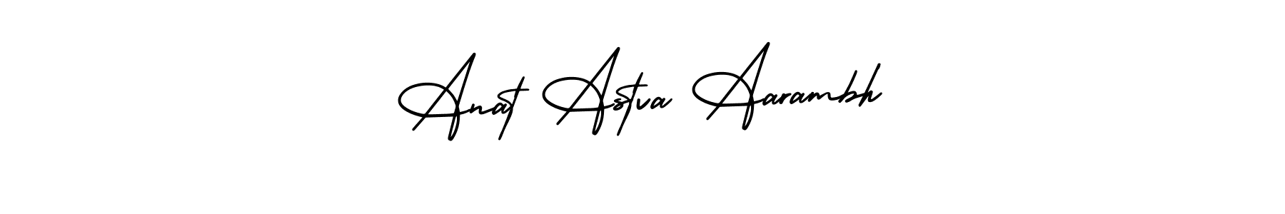 This is the best signature style for the Anat Astva Aarambh name. Also you like these signature font (AmerikaSignatureDemo-Regular). Mix name signature. Anat Astva Aarambh signature style 3 images and pictures png