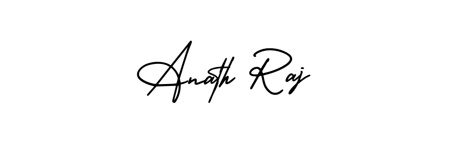 Anath Raj stylish signature style. Best Handwritten Sign (AmerikaSignatureDemo-Regular) for my name. Handwritten Signature Collection Ideas for my name Anath Raj. Anath Raj signature style 3 images and pictures png
