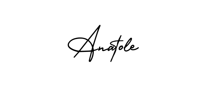 Make a beautiful signature design for name Anatole. With this signature (AmerikaSignatureDemo-Regular) style, you can create a handwritten signature for free. Anatole signature style 3 images and pictures png