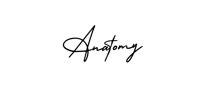 The best way (AmerikaSignatureDemo-Regular) to make a short signature is to pick only two or three words in your name. The name Anatomy include a total of six letters. For converting this name. Anatomy signature style 3 images and pictures png