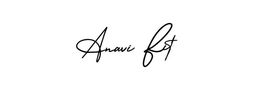 Create a beautiful signature design for name Anavi Fit. With this signature (AmerikaSignatureDemo-Regular) fonts, you can make a handwritten signature for free. Anavi Fit signature style 3 images and pictures png