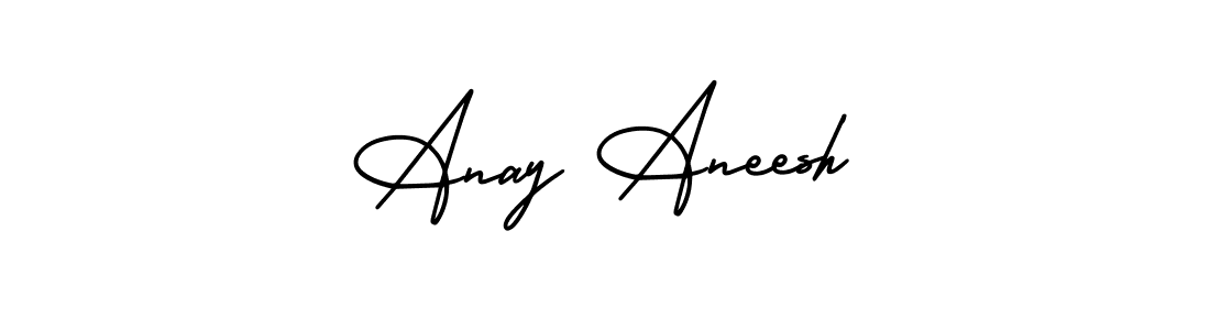 You can use this online signature creator to create a handwritten signature for the name Anay Aneesh. This is the best online autograph maker. Anay Aneesh signature style 3 images and pictures png