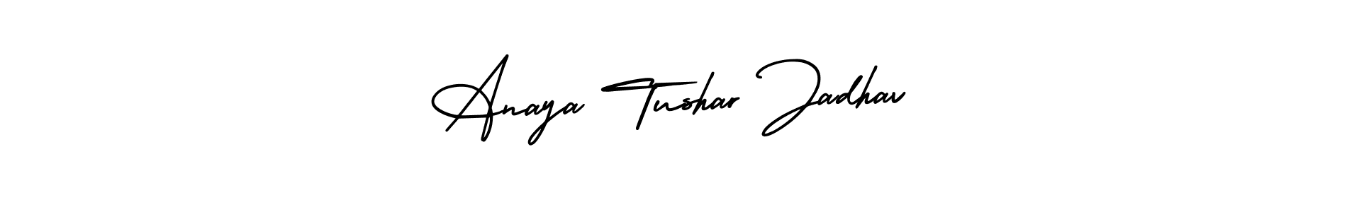 It looks lik you need a new signature style for name Anaya Tushar Jadhav. Design unique handwritten (AmerikaSignatureDemo-Regular) signature with our free signature maker in just a few clicks. Anaya Tushar Jadhav signature style 3 images and pictures png