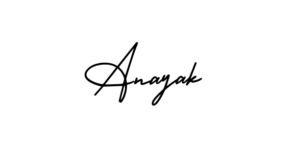 Anayak stylish signature style. Best Handwritten Sign (AmerikaSignatureDemo-Regular) for my name. Handwritten Signature Collection Ideas for my name Anayak. Anayak signature style 3 images and pictures png