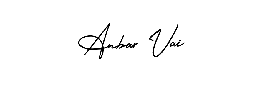 Create a beautiful signature design for name Anbar Vai. With this signature (AmerikaSignatureDemo-Regular) fonts, you can make a handwritten signature for free. Anbar Vai signature style 3 images and pictures png