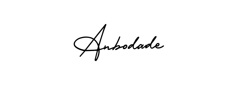 AmerikaSignatureDemo-Regular is a professional signature style that is perfect for those who want to add a touch of class to their signature. It is also a great choice for those who want to make their signature more unique. Get Anbodade name to fancy signature for free. Anbodade signature style 3 images and pictures png