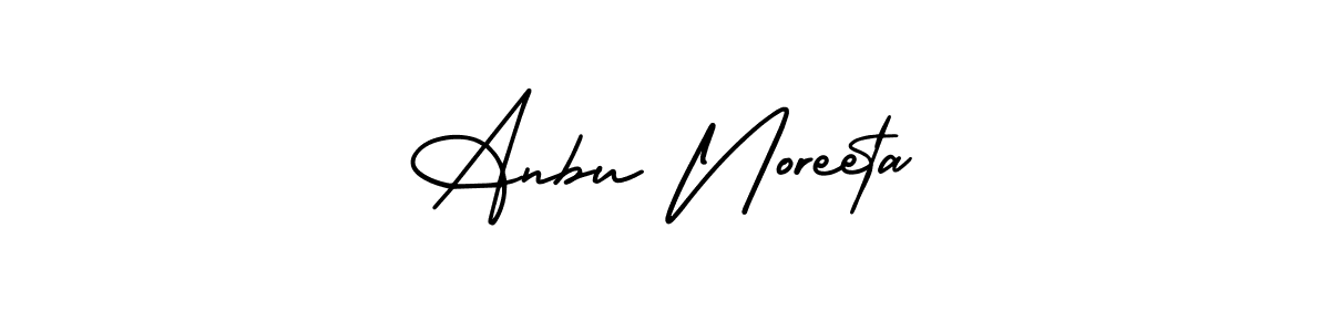 Design your own signature with our free online signature maker. With this signature software, you can create a handwritten (AmerikaSignatureDemo-Regular) signature for name Anbu Noreeta. Anbu Noreeta signature style 3 images and pictures png