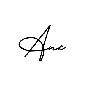 Make a beautiful signature design for name Anc. With this signature (AmerikaSignatureDemo-Regular) style, you can create a handwritten signature for free. Anc signature style 3 images and pictures png