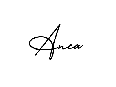 Design your own signature with our free online signature maker. With this signature software, you can create a handwritten (AmerikaSignatureDemo-Regular) signature for name Anca. Anca signature style 3 images and pictures png