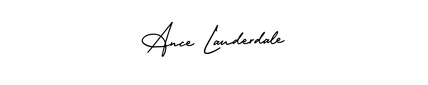 Make a short Ance Lauderdale signature style. Manage your documents anywhere anytime using AmerikaSignatureDemo-Regular. Create and add eSignatures, submit forms, share and send files easily. Ance Lauderdale signature style 3 images and pictures png