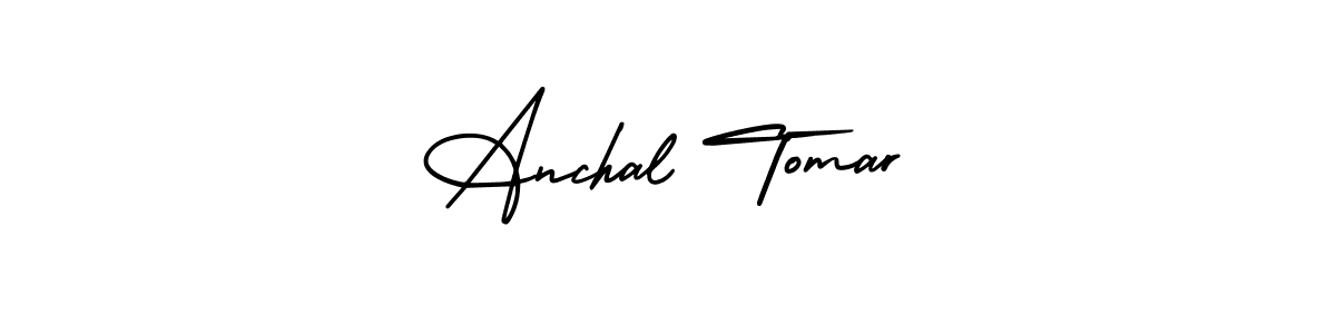 AmerikaSignatureDemo-Regular is a professional signature style that is perfect for those who want to add a touch of class to their signature. It is also a great choice for those who want to make their signature more unique. Get Anchal Tomar name to fancy signature for free. Anchal Tomar signature style 3 images and pictures png