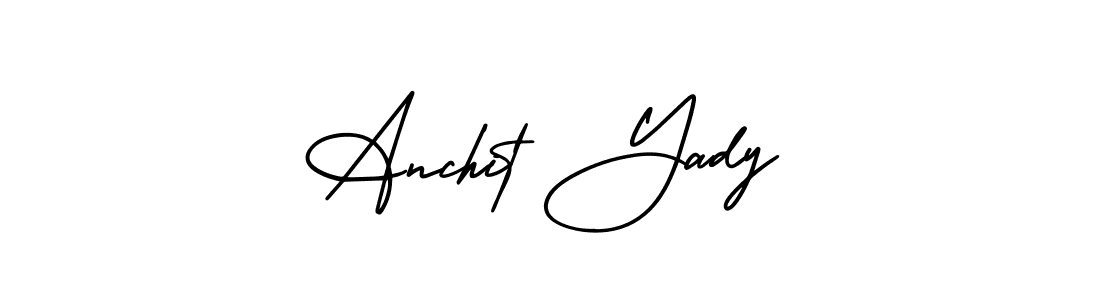 Here are the top 10 professional signature styles for the name Anchit Yady. These are the best autograph styles you can use for your name. Anchit Yady signature style 3 images and pictures png