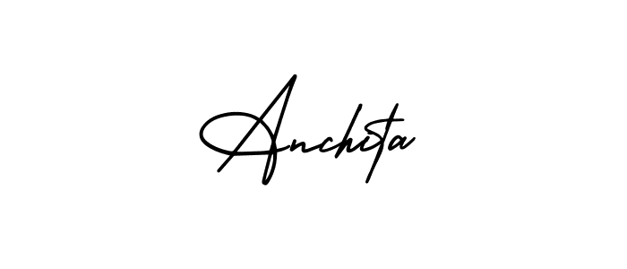 It looks lik you need a new signature style for name Anchita. Design unique handwritten (AmerikaSignatureDemo-Regular) signature with our free signature maker in just a few clicks. Anchita signature style 3 images and pictures png