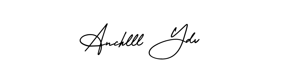 How to make Anchlll Ydv name signature. Use AmerikaSignatureDemo-Regular style for creating short signs online. This is the latest handwritten sign. Anchlll Ydv signature style 3 images and pictures png