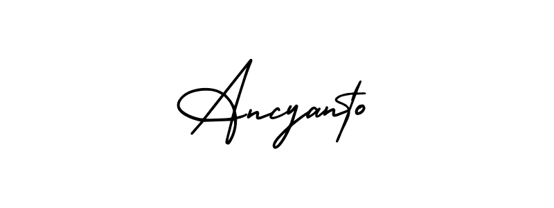 Make a beautiful signature design for name Ancyanto. Use this online signature maker to create a handwritten signature for free. Ancyanto signature style 3 images and pictures png