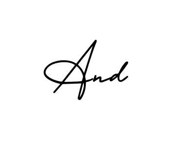 Make a beautiful signature design for name And . Use this online signature maker to create a handwritten signature for free. And  signature style 3 images and pictures png