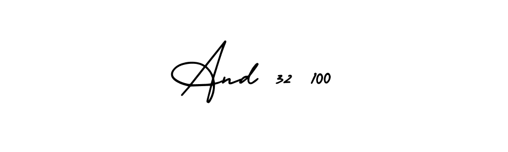 Also You can easily find your signature by using the search form. We will create And 32 100 name handwritten signature images for you free of cost using AmerikaSignatureDemo-Regular sign style. And 32 100 signature style 3 images and pictures png